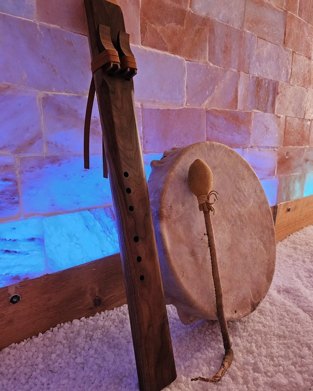 Native flute and frame drum